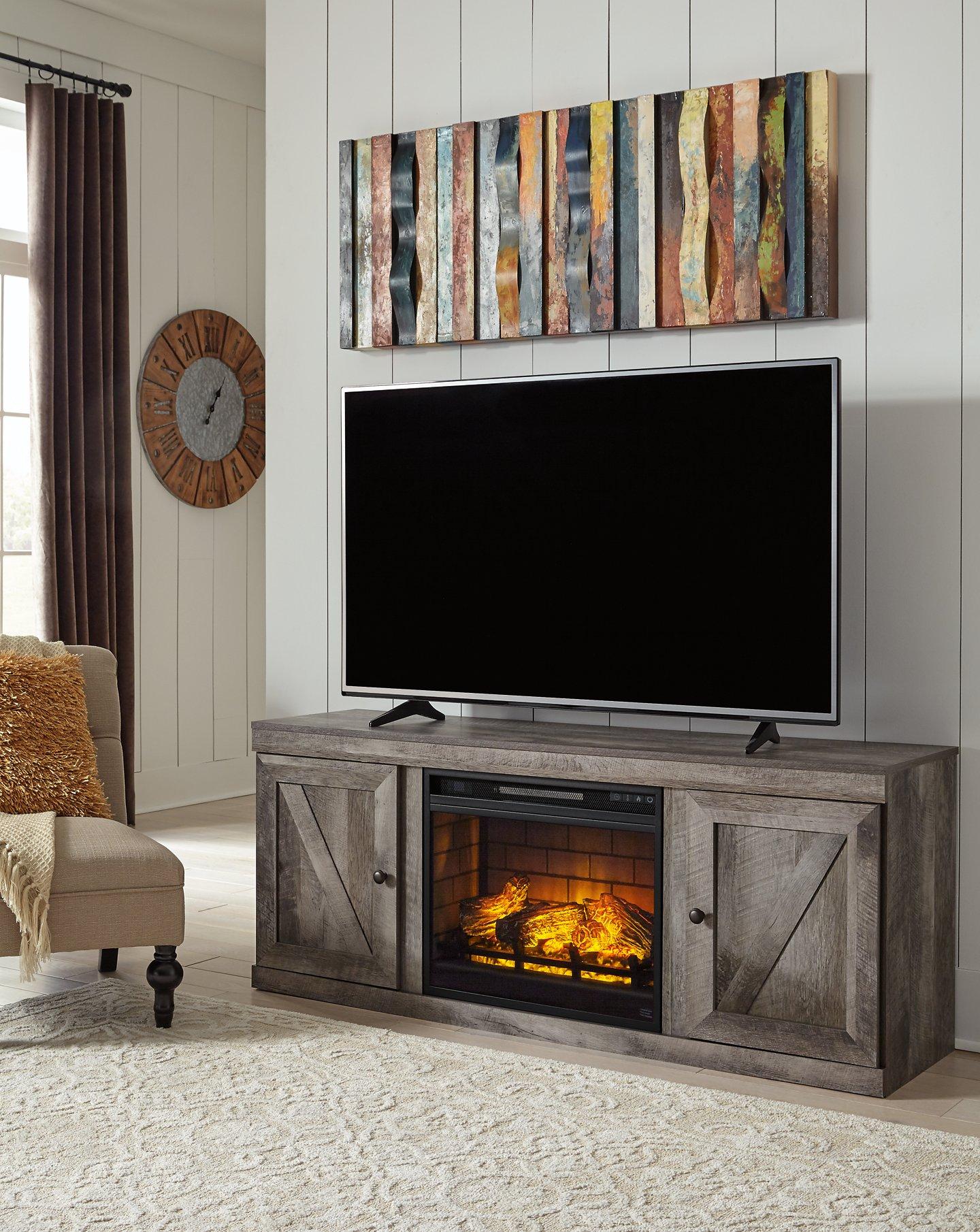 Meuble TV Wynnlow avec foyer électrique