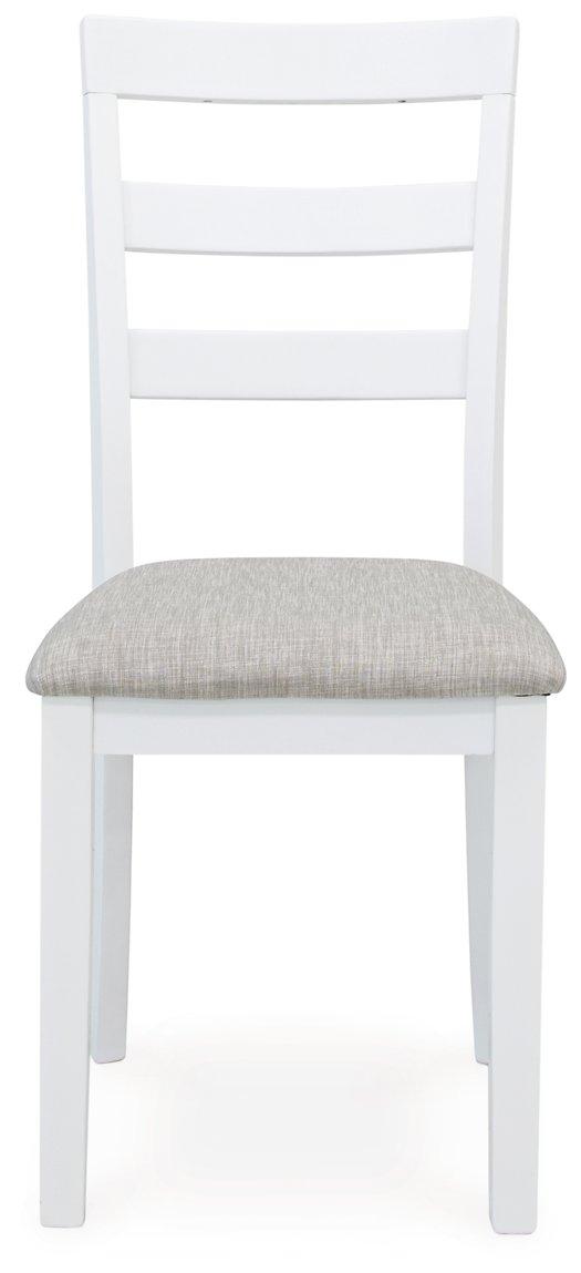 Table à manger et chaises Stonehollow blanc/gris avec banc (ensemble de 6)