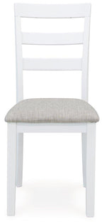 Table à manger et chaises Stonehollow blanc/gris avec banc (ensemble de 6)