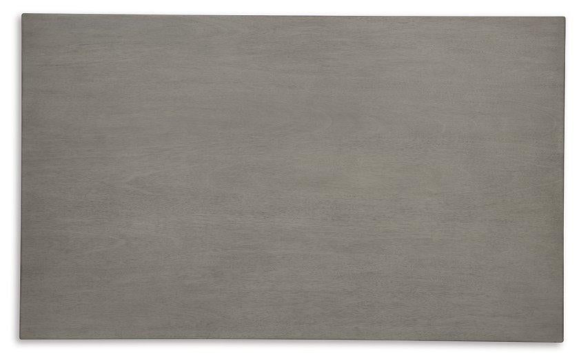 Table à manger et chaises Stonehollow blanc/gris avec banc (ensemble de 6)