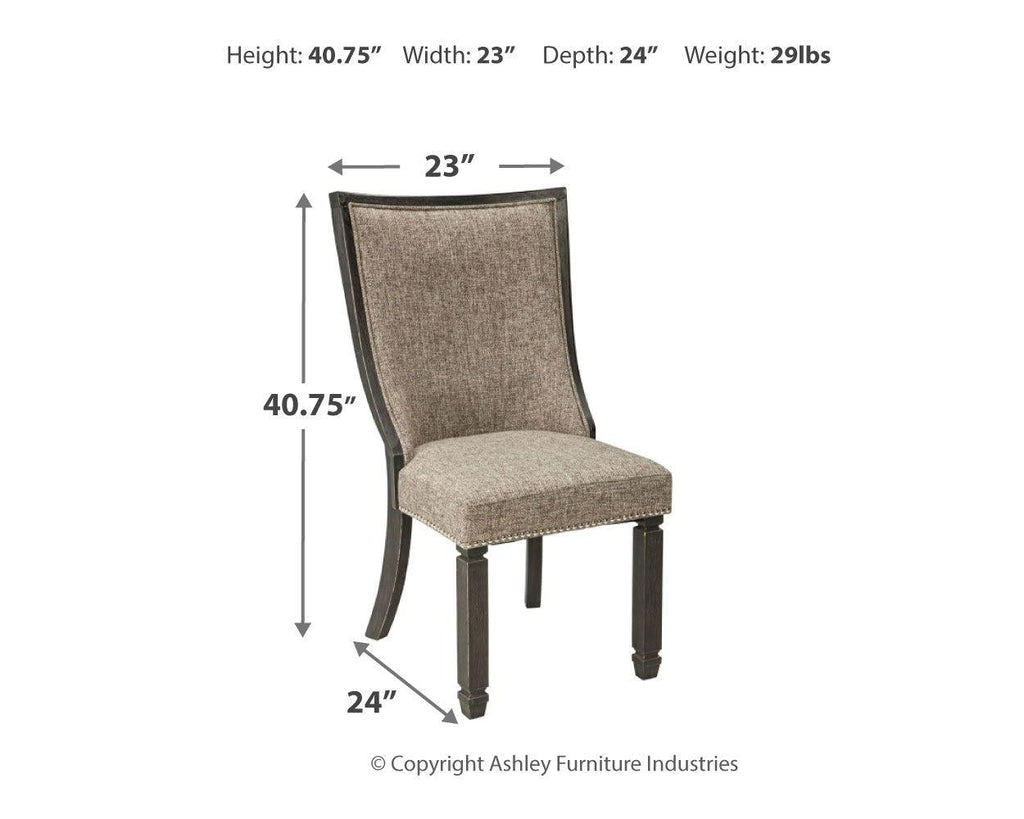 Tyler Creek - Chaise de salle à manger en tissu (2 pièces)