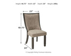 Tyler Creek - Chaise de salle à manger en tissu (2 pièces)