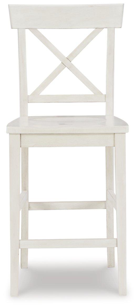 Tabouret de bar blanc Stuven (lot de 2)