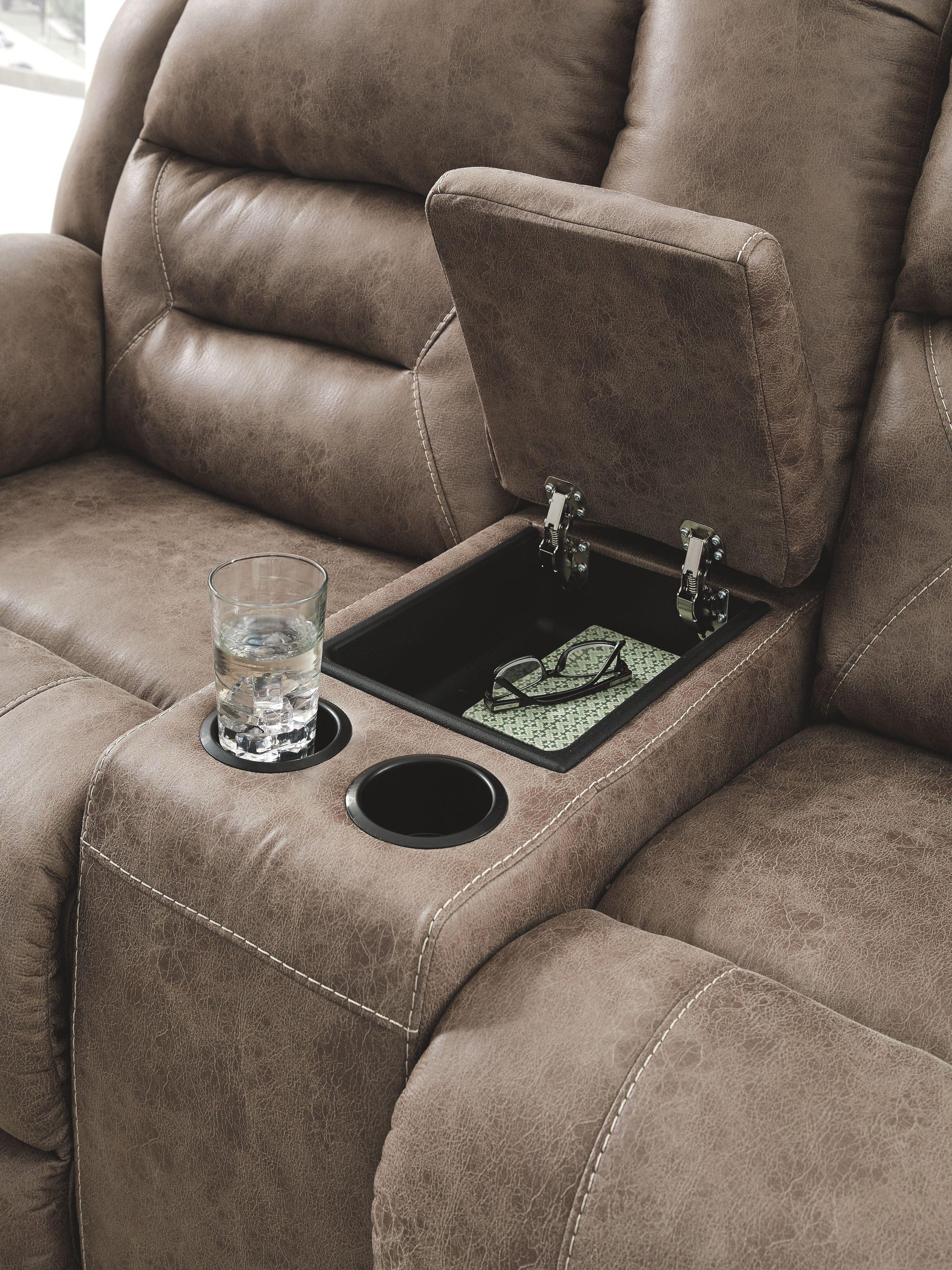 Stoneland - Causeuse électrique double avec console