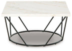 Table basse Vancent blanche/noire