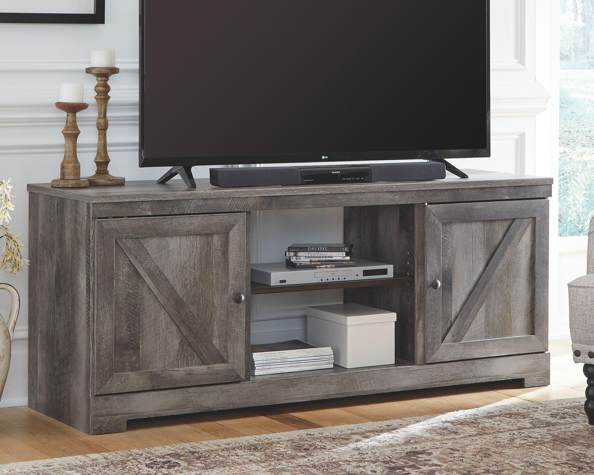 Wynnlow - Meuble TV LG avec option cheminée