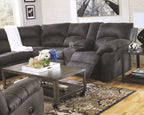 Tambo - 3 pièces - Causeuse avec accoudoir gauche, sectionnel 2 pièces, fauteuil inclinable à bascule