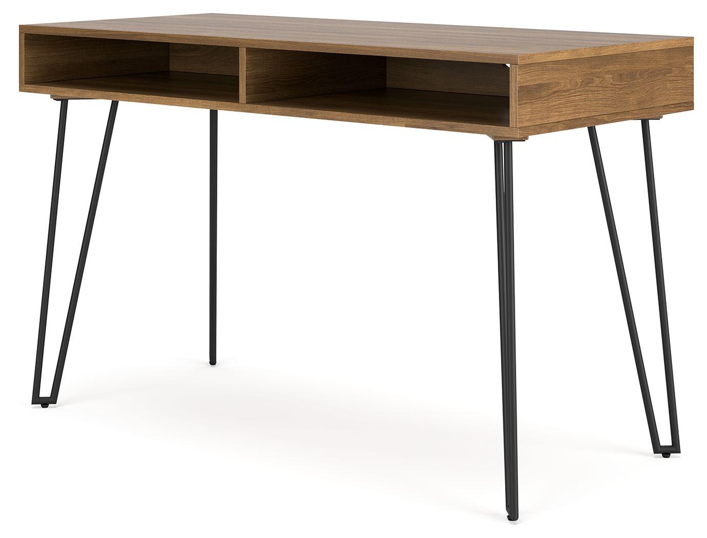 Strumford - Bureau à domicile avec 2 rangements ouverts
