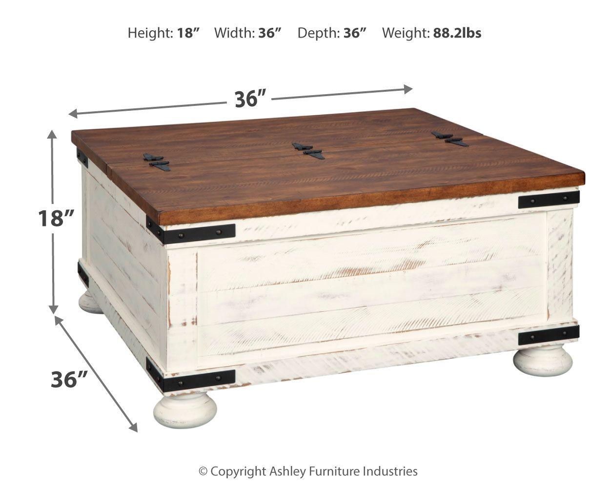 Wystfield - Table basse avec rangement