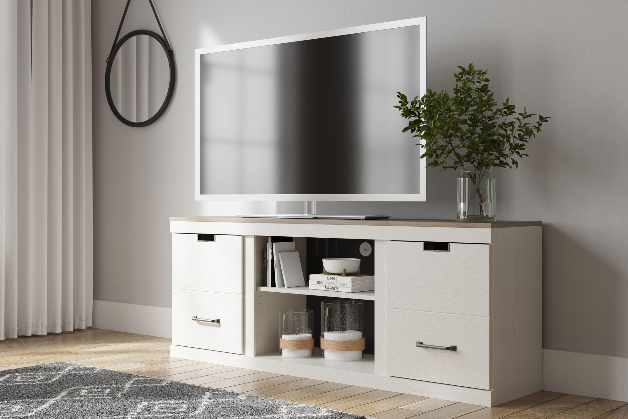 Vaibryn - Meuble TV LG avec option cheminée