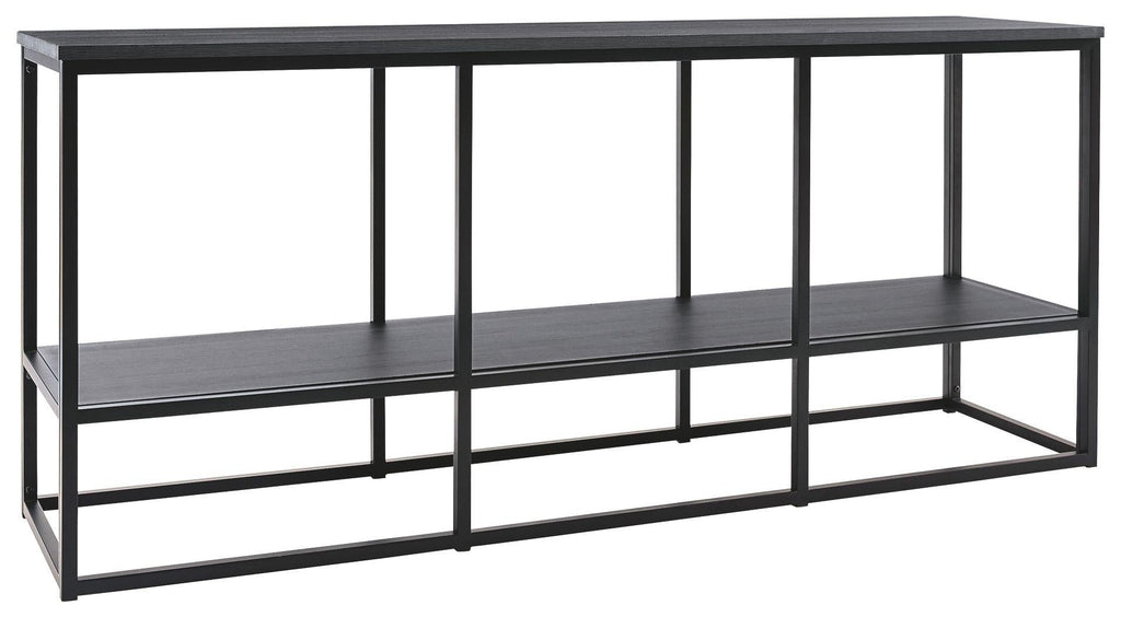 Yarlow - Meuble TV extra large - Base en métal doré