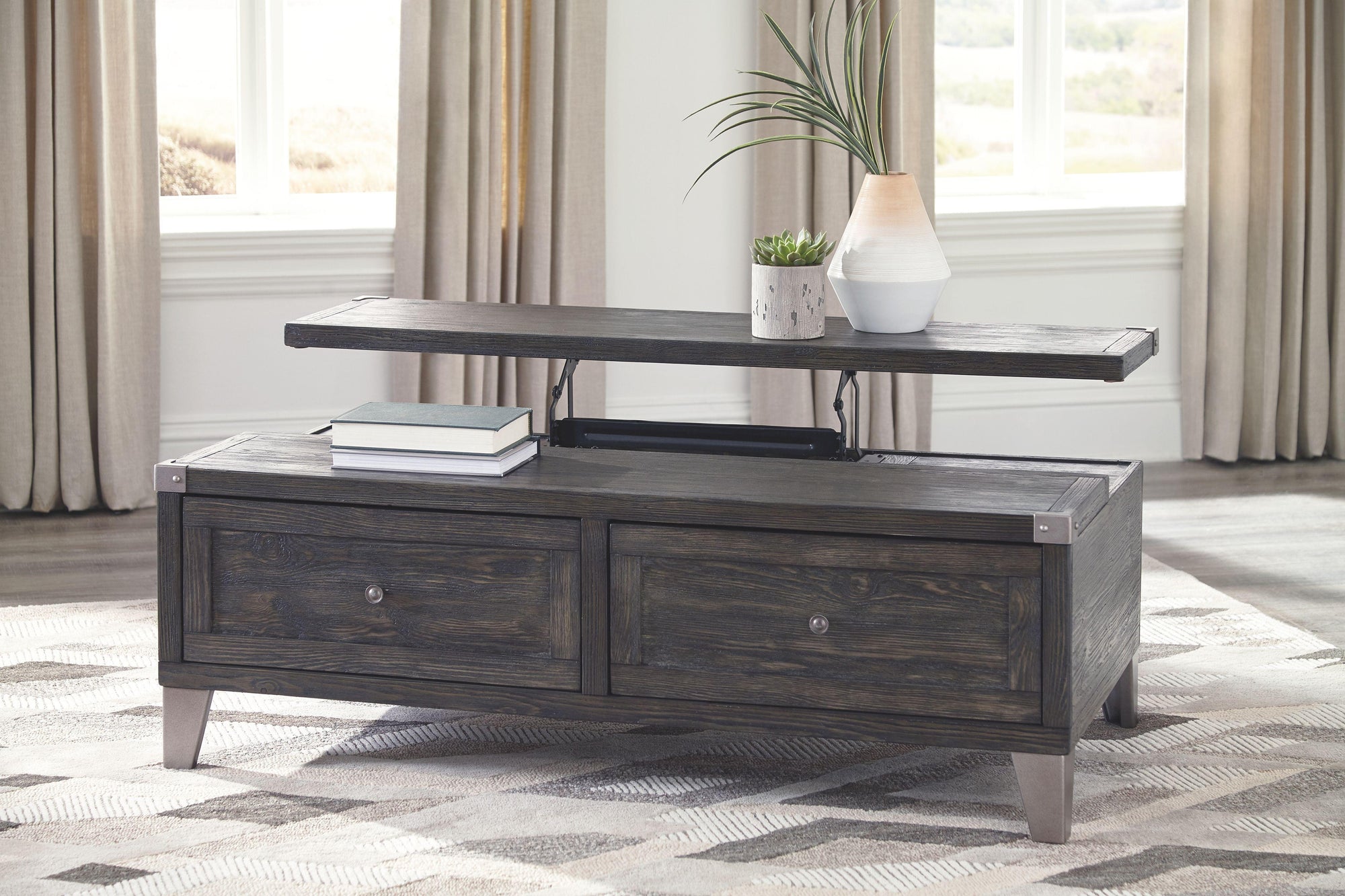 Todoe - Table basse à plateau relevable