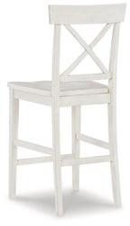 Tabouret de bar blanc Stuven (lot de 2)