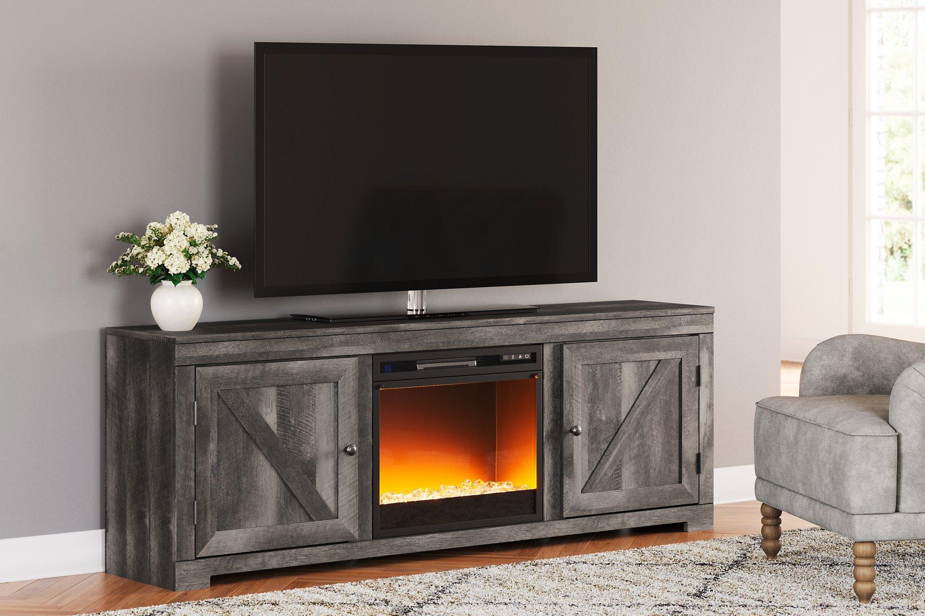 Meuble TV Wynnlow avec foyer électrique