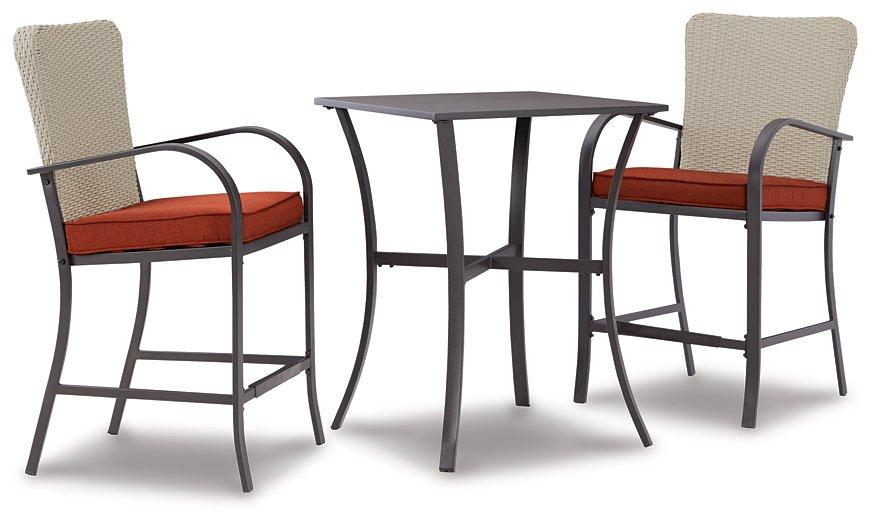 Ensemble de table de comptoir Tianna brun foncé