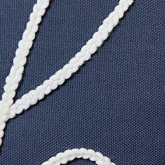 Oreiller Velvetley bleu marine/blanc