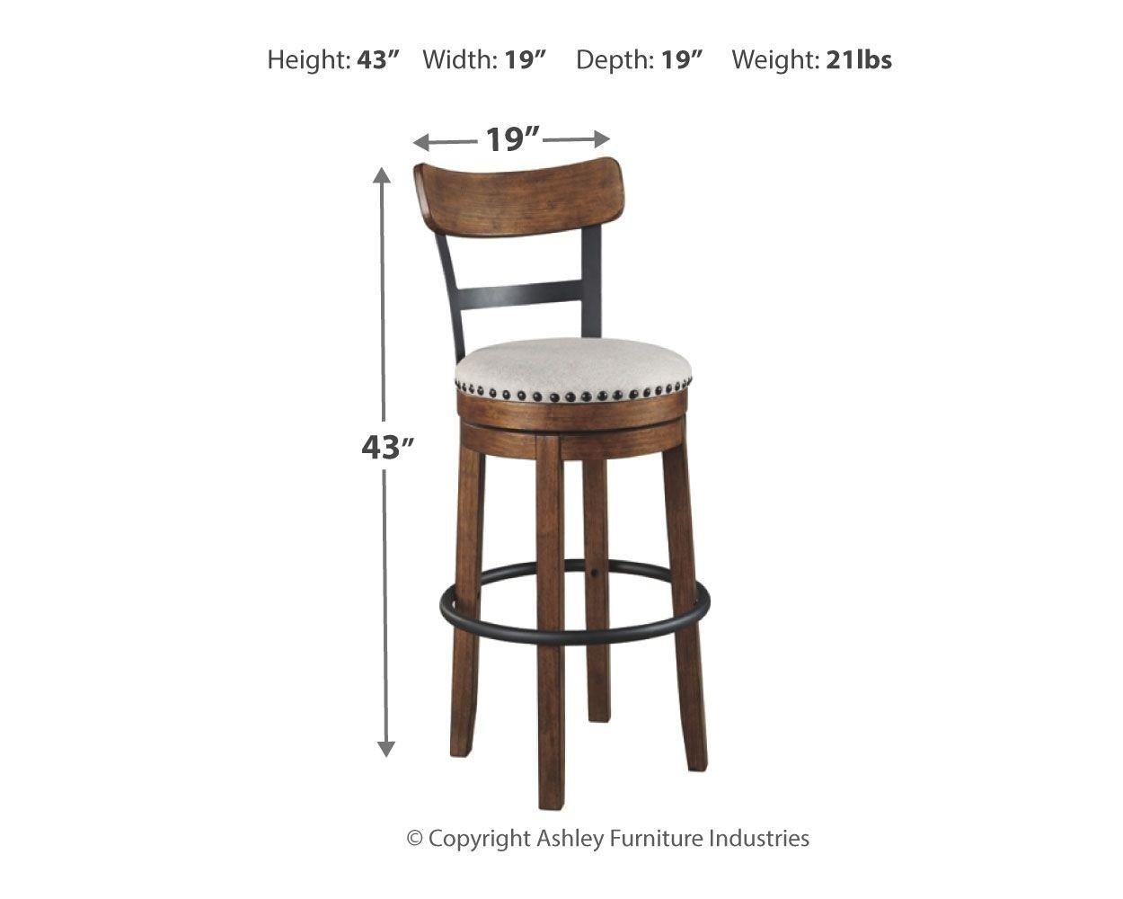Valebeck - Tabouret de bar haut pivotant (1/cn)
