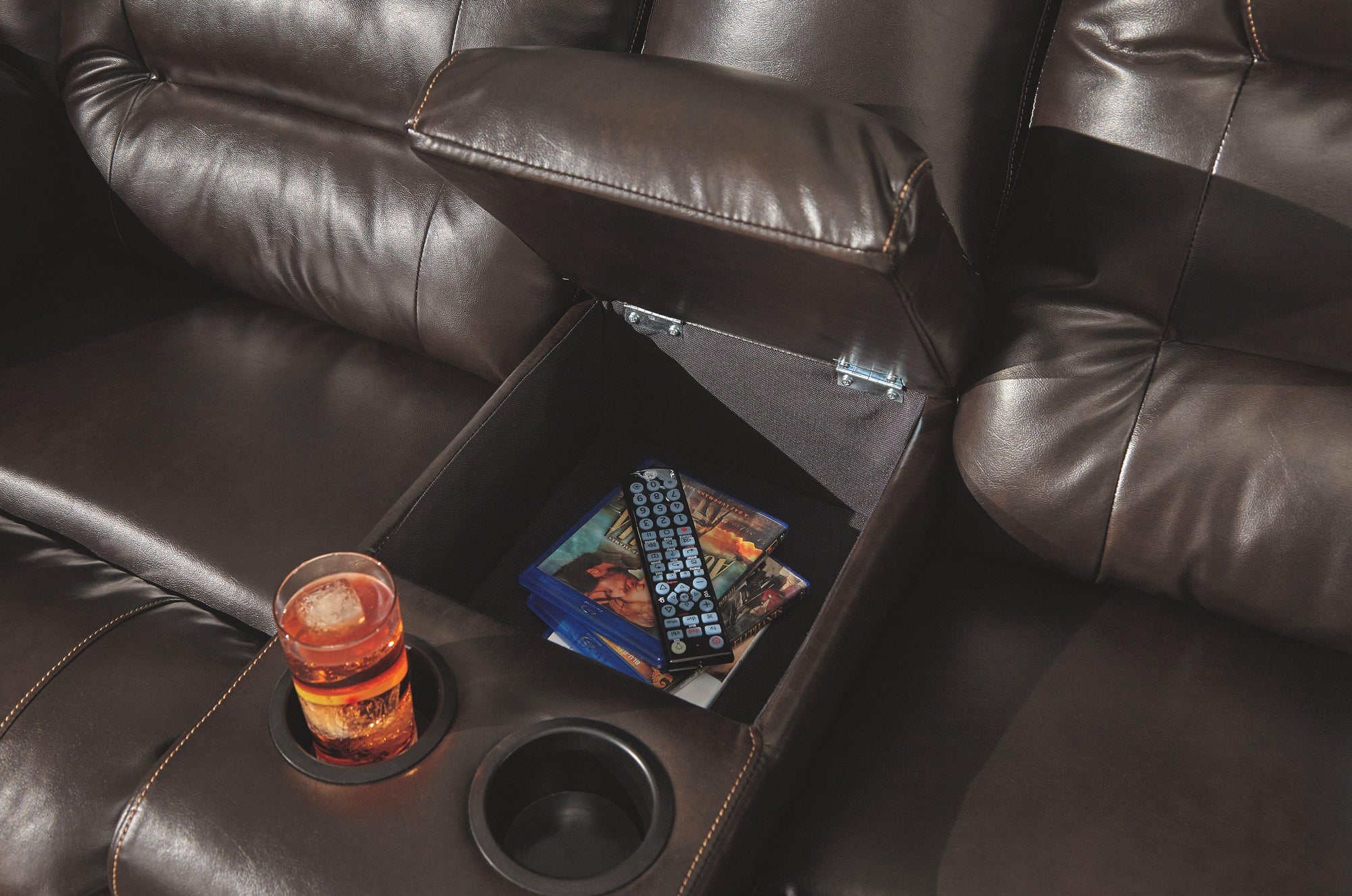 Vacherie - Causeuse double avec console