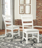 Valebeck - Chaise de salle à manger en tissu (2 pièces)