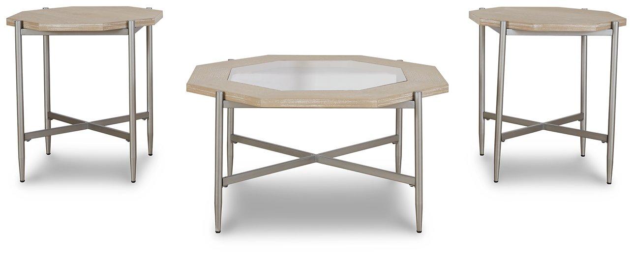Table en biscuit Varlowe (ensemble de 3)