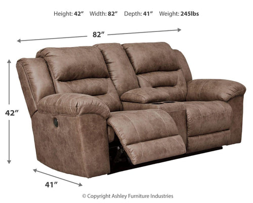 Stoneland - Causeuse électrique double avec console