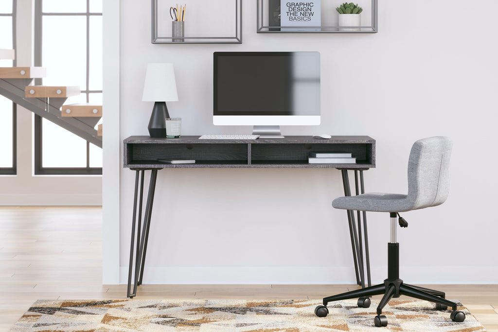 Strumford - Bureau à domicile avec 2 rangements ouverts