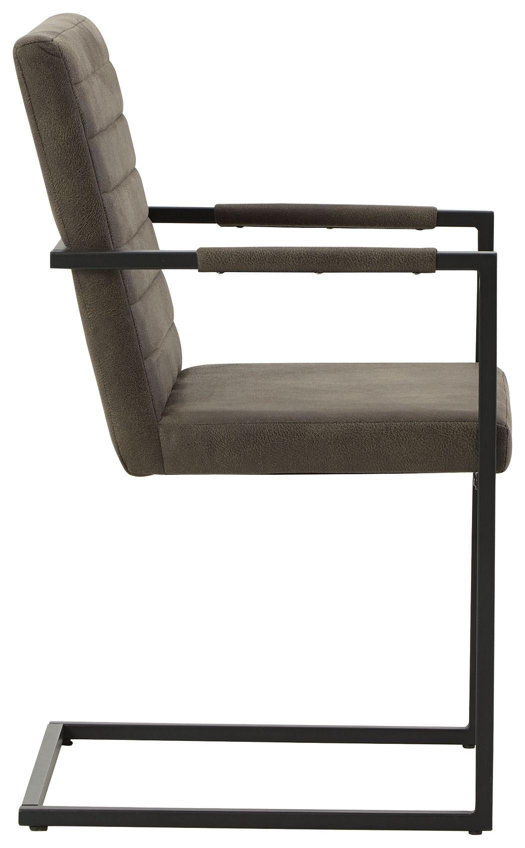 Strumford - Chaise de salle à manger avec accoudoirs (2/cn)