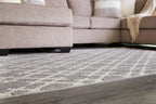 Tapis Wadehall gris/ivoire 5' x 7'