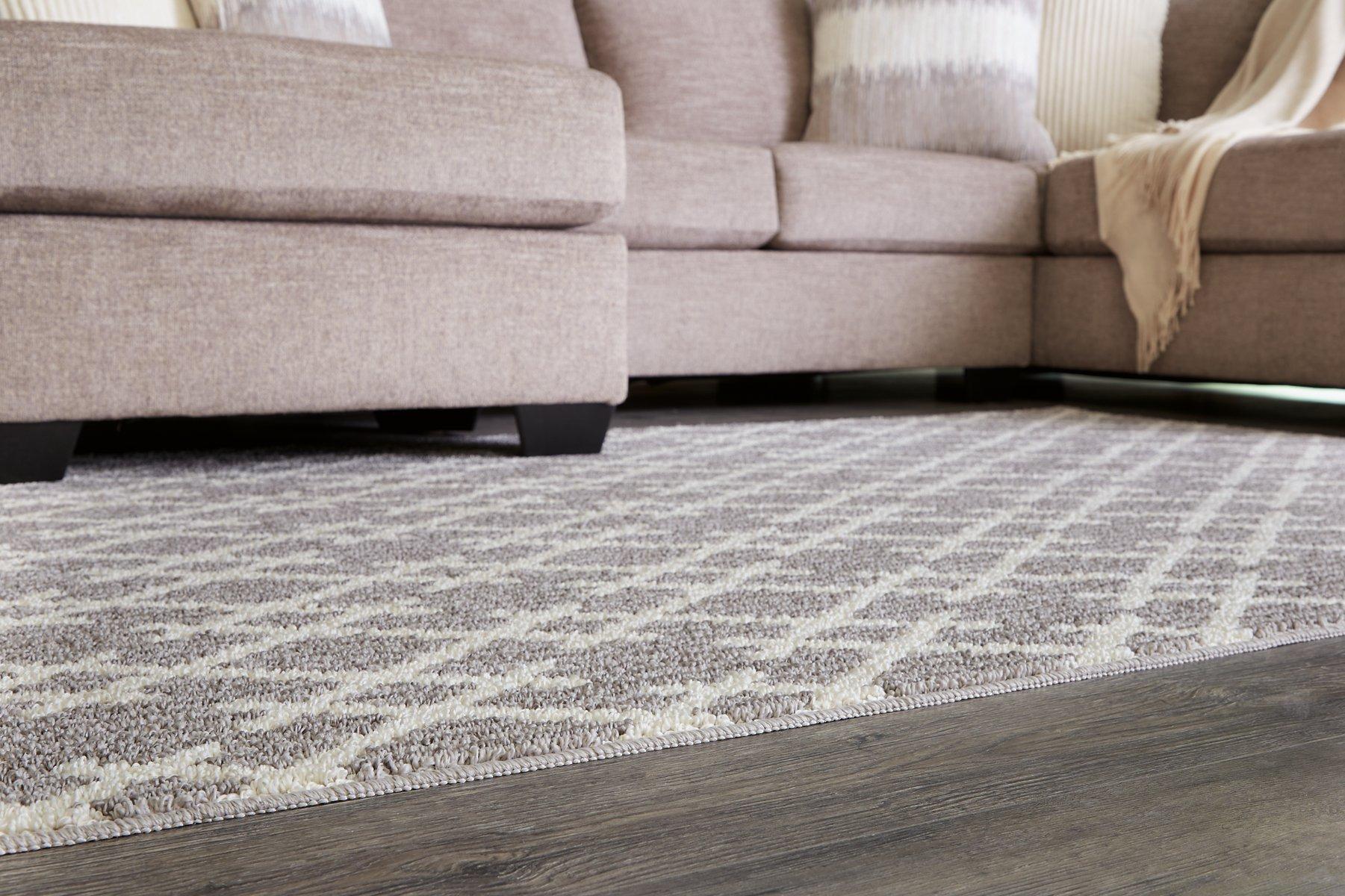 Tapis Wadehall gris/ivoire 5' x 7'