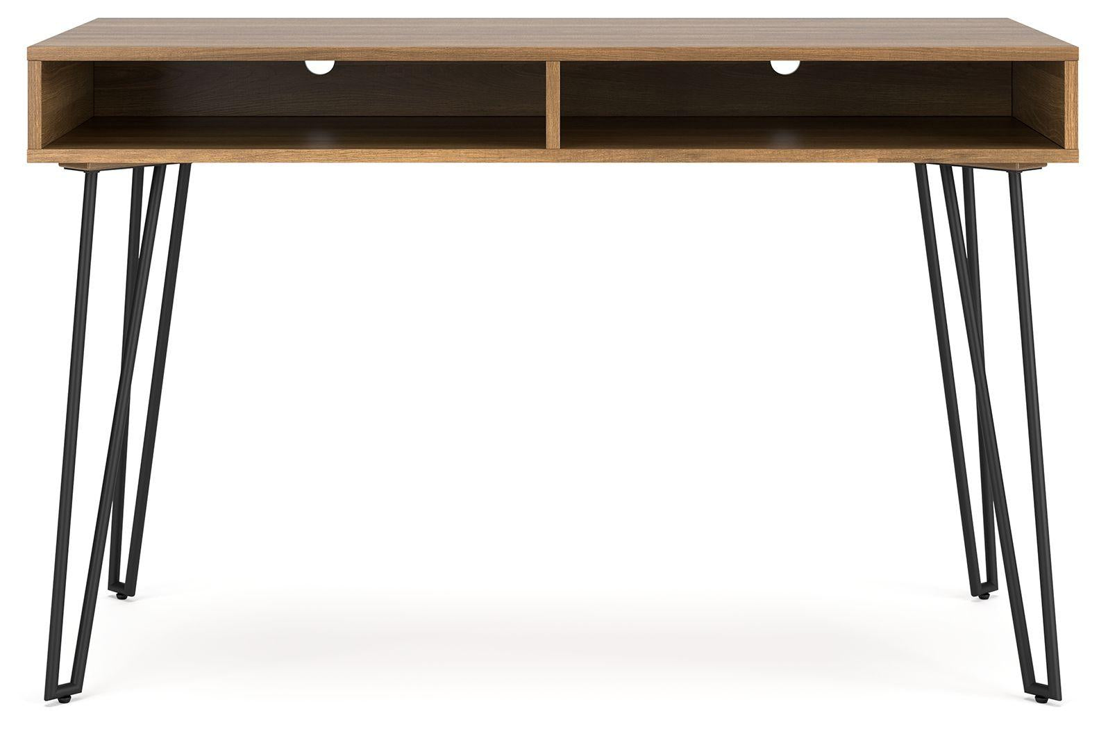 Strumford - Bureau à domicile avec 2 rangements ouverts