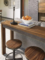 Torjin - Table de comptoir longue 3 pièces, 2 tabourets