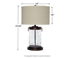 Tailynn - Lampe de table en verre (1/cn)