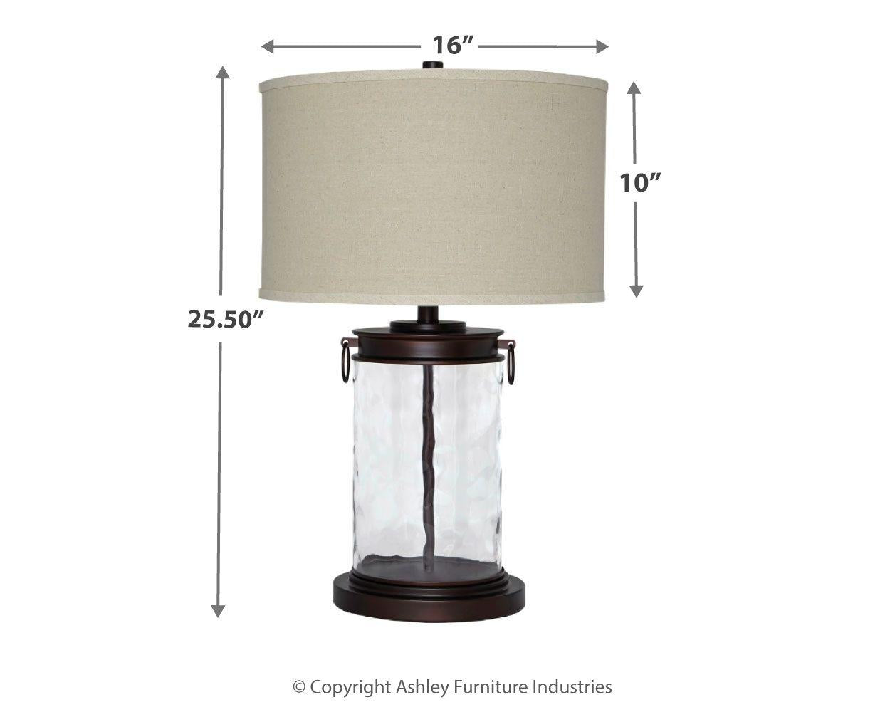 Tailynn - Lampe de table en verre (1/cn)