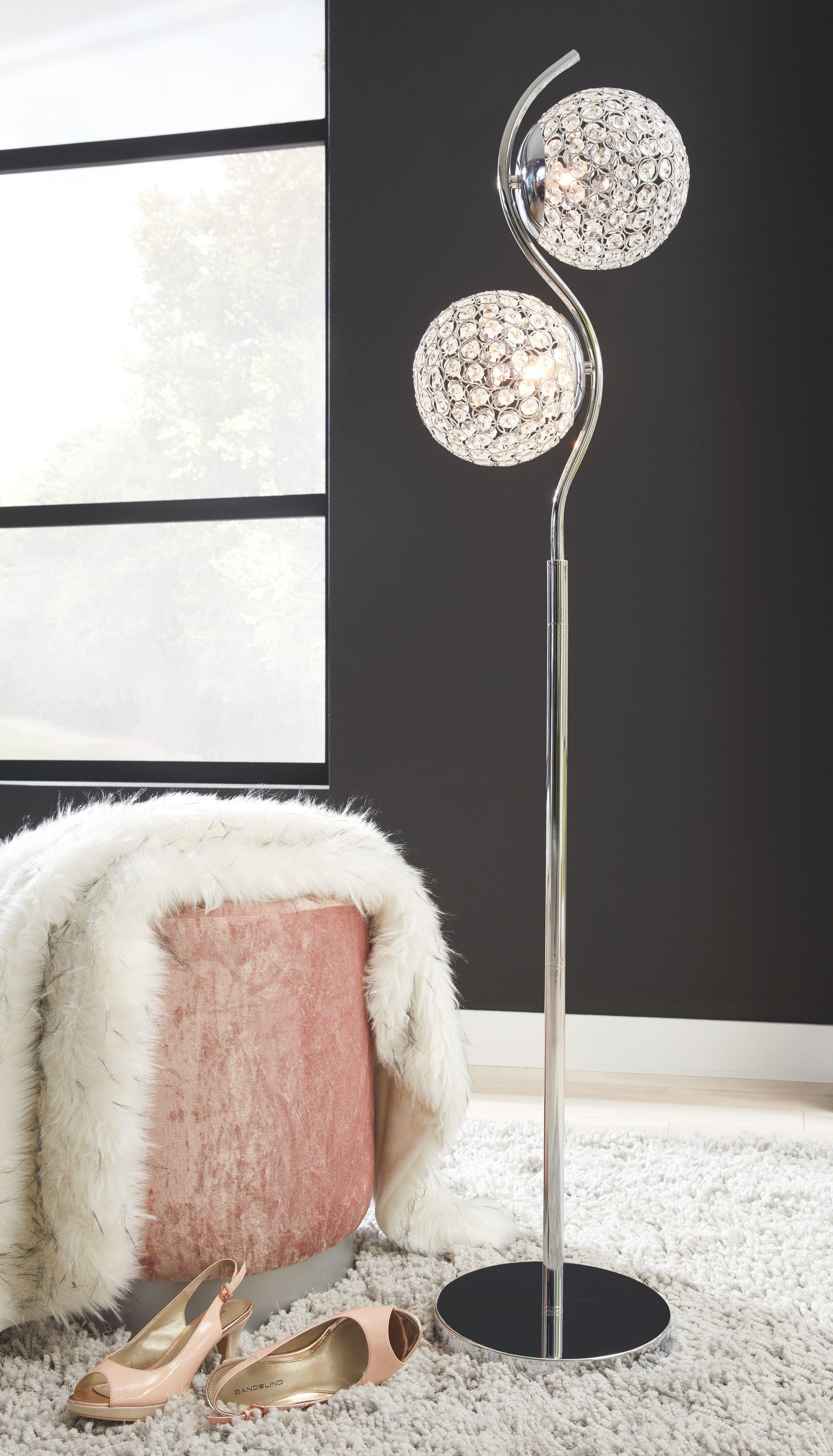 Hiver - Lampadaire en métal (1/cn)