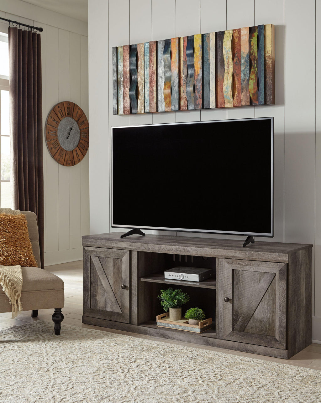 Wynnlow - Meuble TV LG avec option cheminée