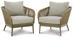 Chaise longue Swiss Valley avec coussin (lot de 2)
