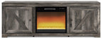 Meuble TV Wynnlow avec foyer électrique