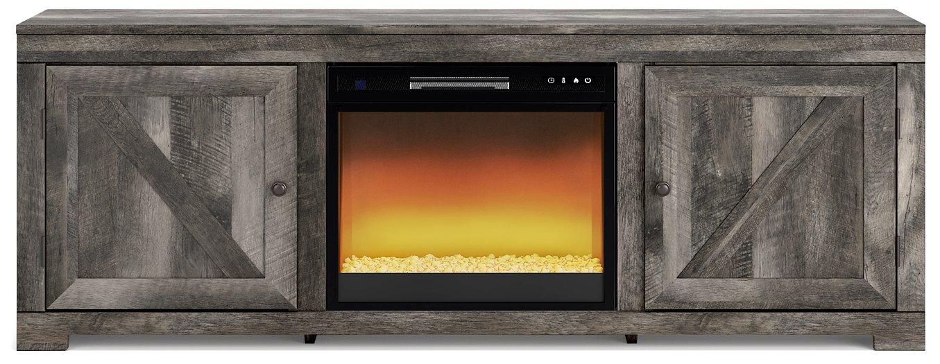 Meuble TV Wynnlow avec foyer électrique