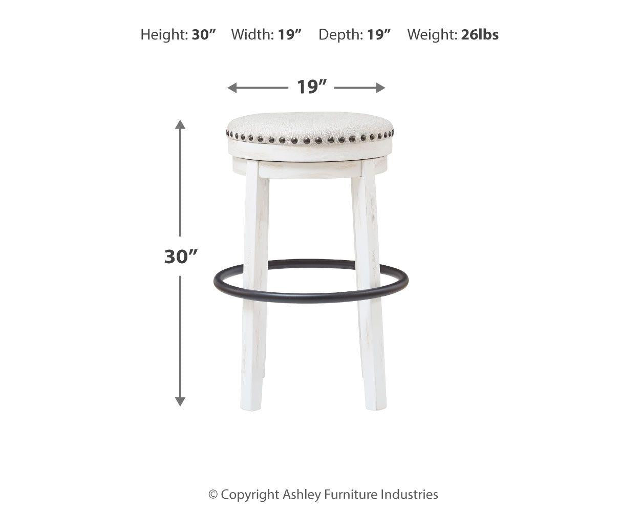Valebeck - Tabouret haut pivotant (1/cn)