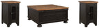 Ensemble de tables d'appoint Valebeck 3 pièces