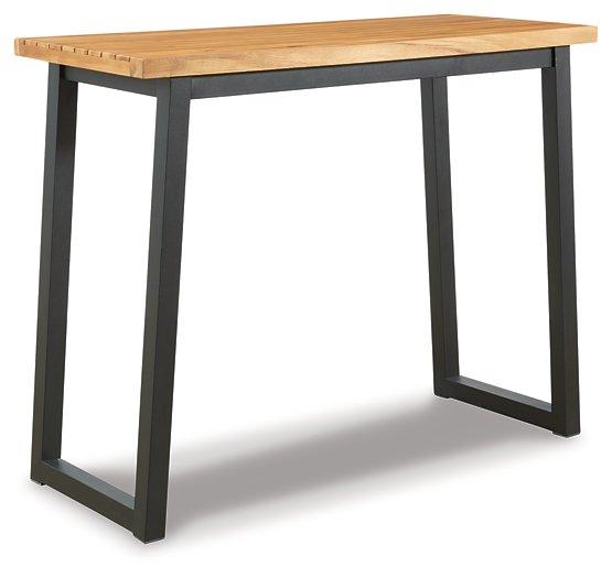 Ensemble de 3 tables de bar d'extérieur marron/noir Town Wood