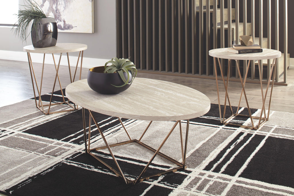 Tarica - Ensemble de tables d'appoint (3/cn)
