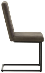 Strumford - Chaise de salle à manger en tissu (2 pièces)