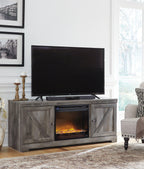 Meuble TV Wynnlow 63 avec foyer électrique