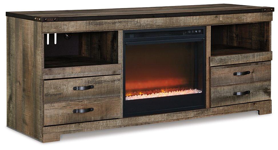 Meuble TV Trinell 63 avec foyer électrique