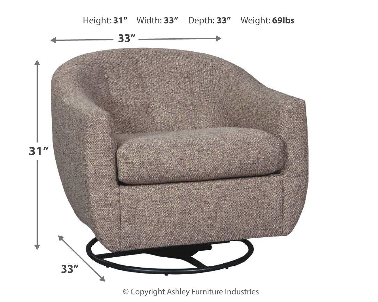 Upshur - Fauteuil d'appoint pivotant