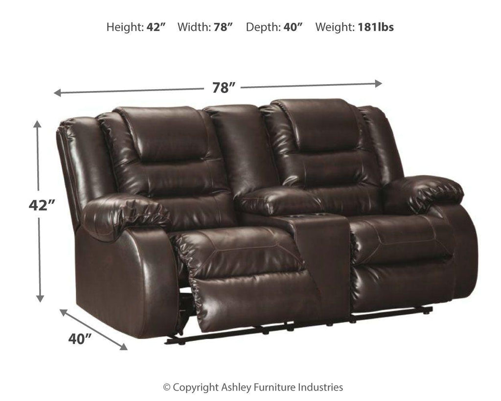 Vacherie - Causeuse double avec console