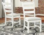 Valebeck - Chaise de salle à manger en tissu (2 pièces)