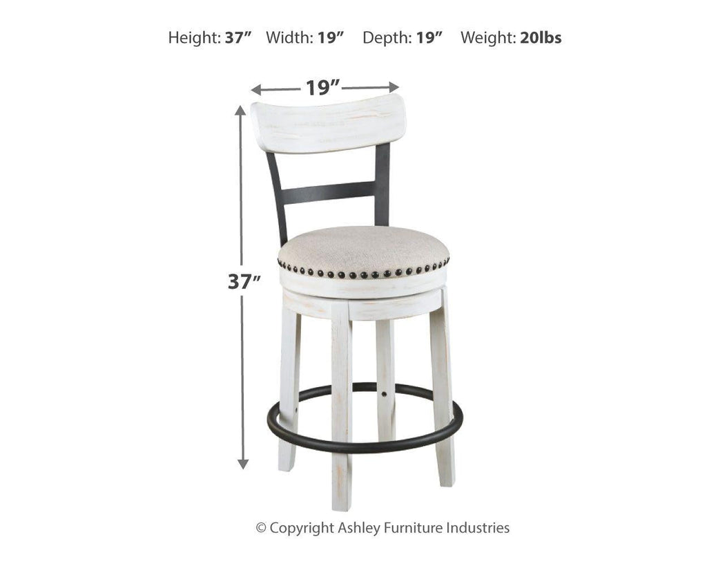 Valebeck - Tabouret de bar pivotant Uph (1/cn)