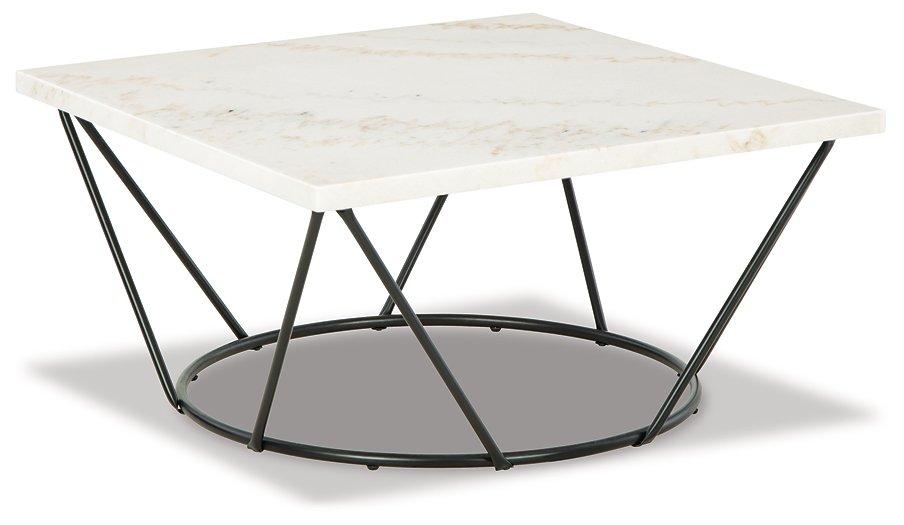 Table basse Vancent blanche/noire